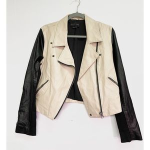Sachin+ babi Salma Leather Biker Jacket Sz 8